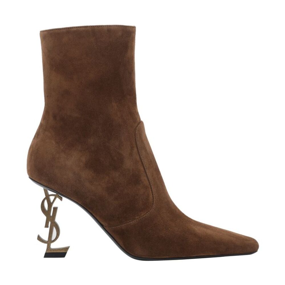 Saint Laurent Women Opyum Suede Pump Booties